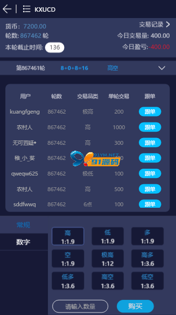图片[3]-二开GFC28/开鑫金服28/H5小米28/伪微交易理财盘/三语言版本/k线开奖正常/全新修复版+文本教程