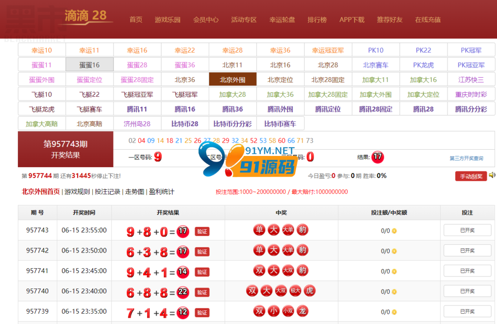 图片[4]-滴滴28源码+幸运28多彩种+带手机wap端+内置kj+完整数据带安装文本说明