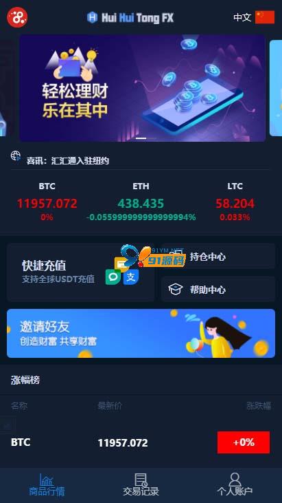图片[2]-汇汇通usdt支付微盘系统源码 带完整数据+K线正常+3种语言+搭建教程